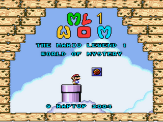 The Mario Legend 1 - World of Mystery Demo Title Screen